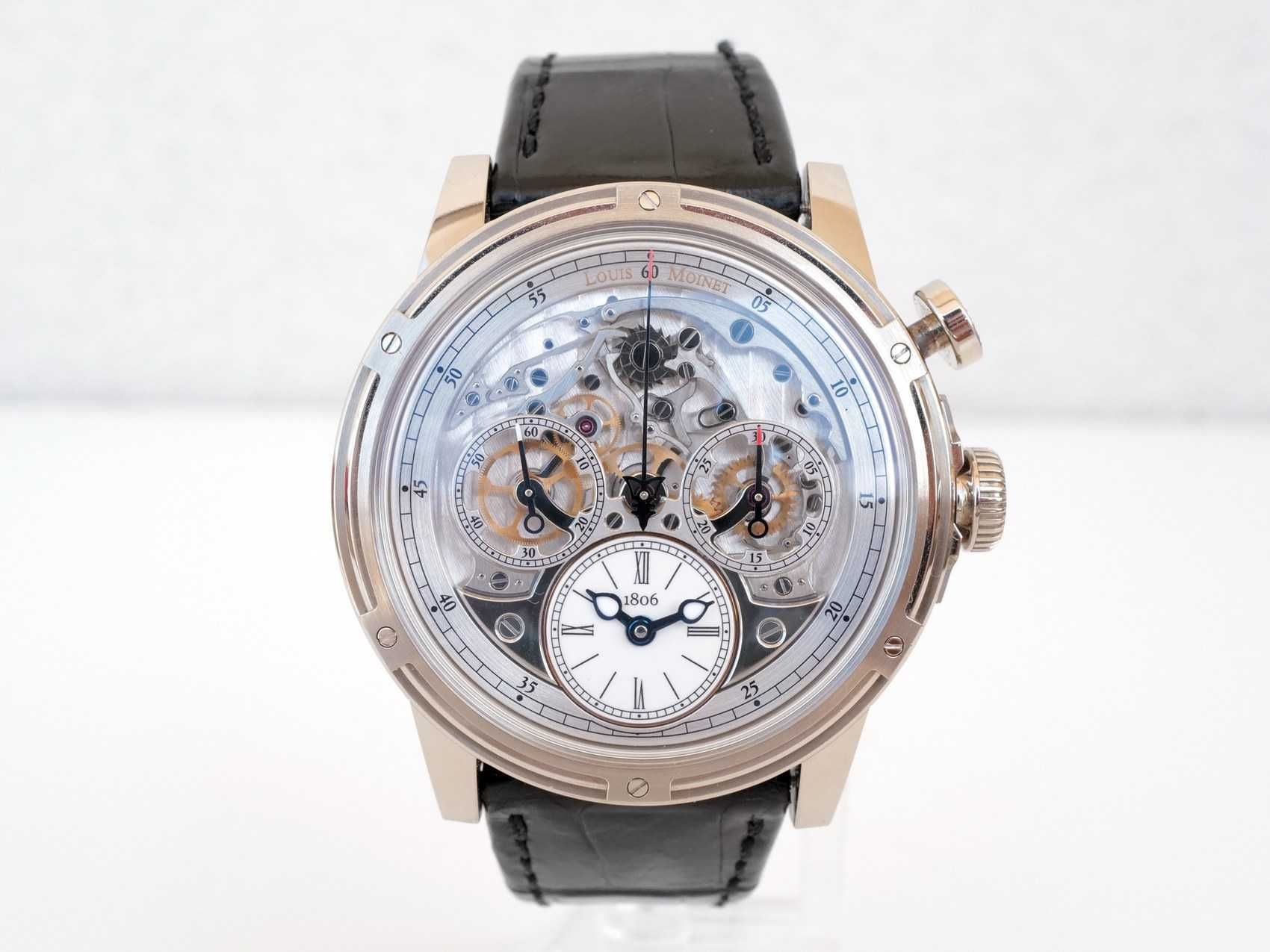 Louis Moinet Memoris 18k White Gold Limited Edition 46 mm