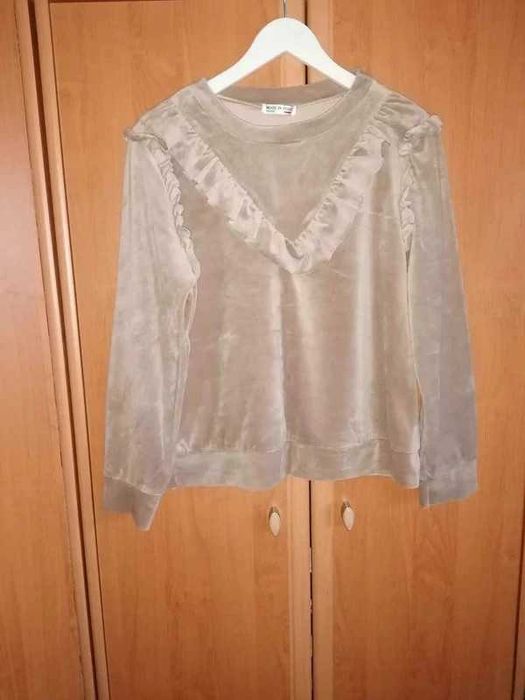 Bluza welurowa, Nowa, rozmiar L