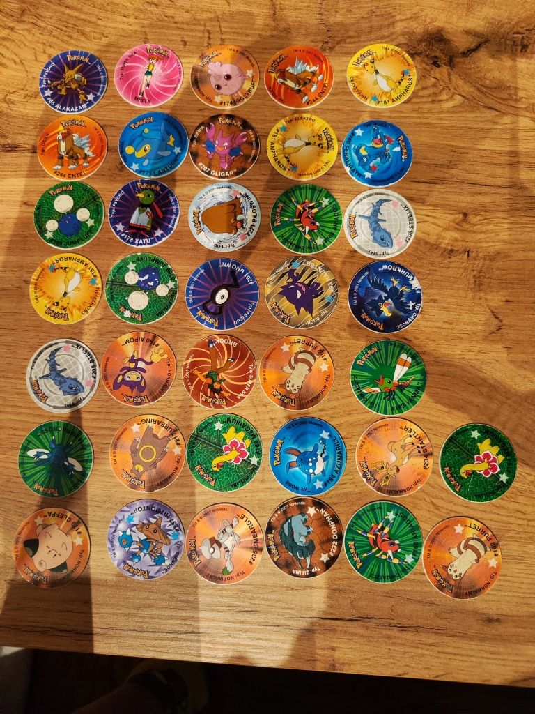 Pokemon tazos - kolekcja 158 sztuk