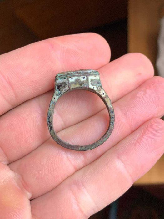 Старинное кольцо, печать перстень суд царя соломона