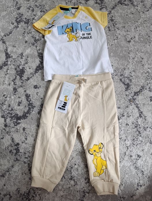 Nowy Komplet bluzka z krótkim rękawem i spodnie rozm. 80