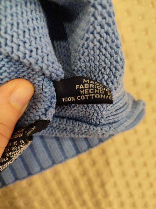Sweter niebieski Tommy Hilfiger 116 bawełna