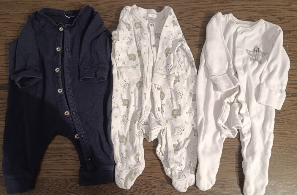 Pajacyki niemowlęce rozmiar 62 - 9szt.