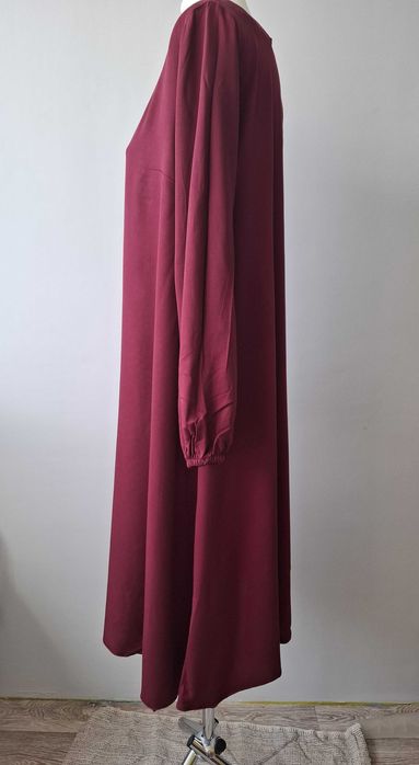 Nowa gotycka bordowa sukienka midi / mystic / soft goth / oversize /38