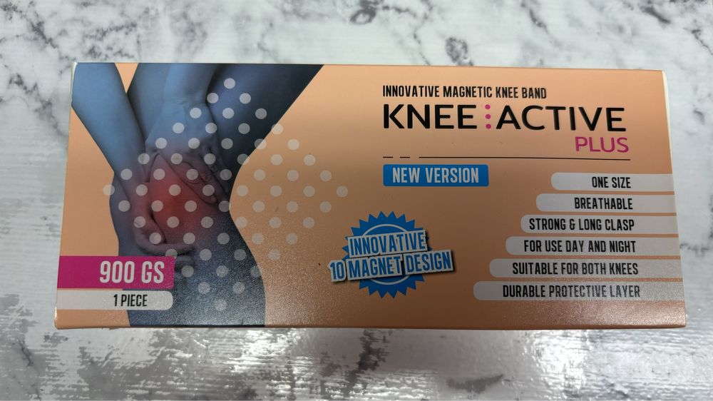 Stabilizator KNEE ACTIVE PLUS magnetyczna opaska niwelująca ból kolan