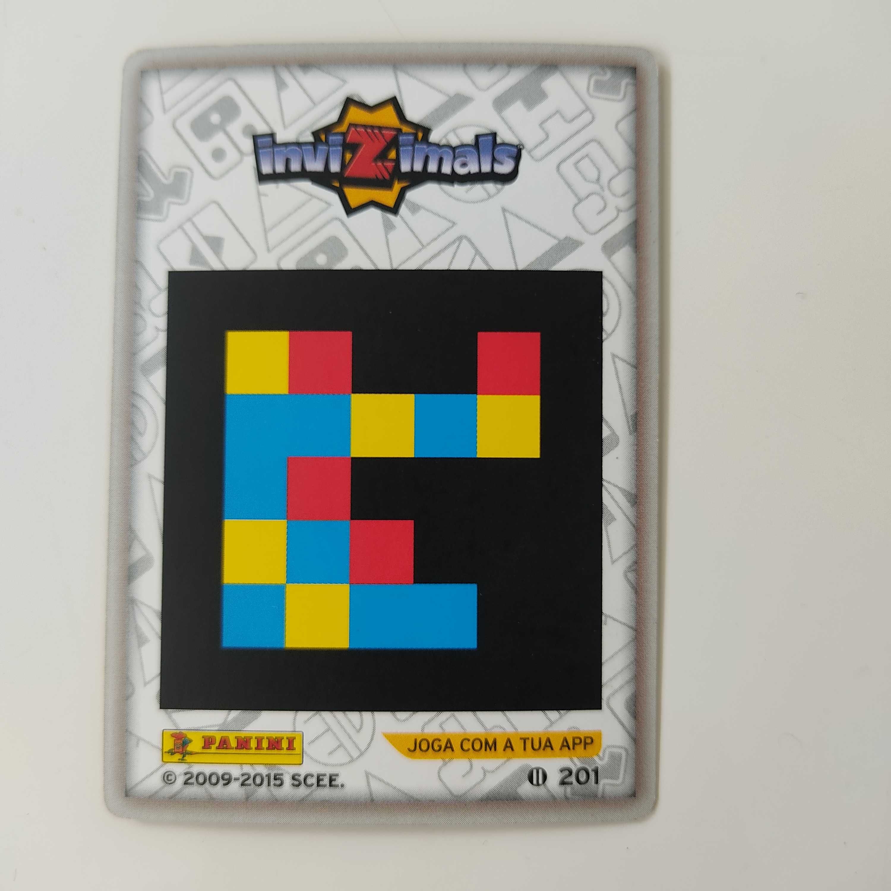 Cartas colecionáveis Invizimals conjunto