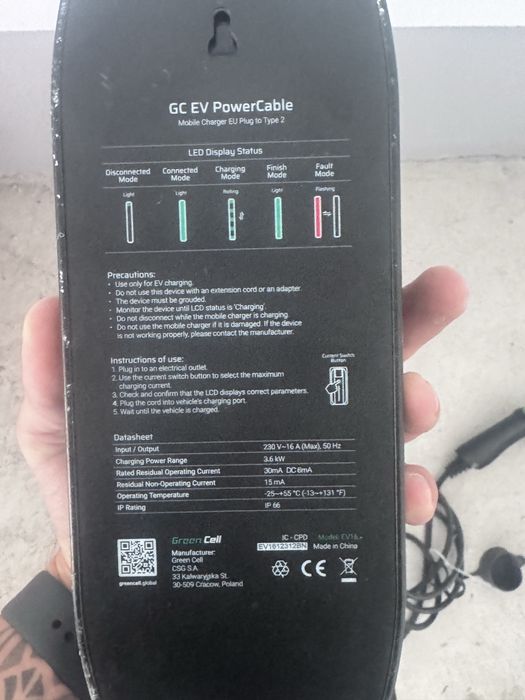 Ladowarka do samochodu elektrycznego pod gniazdko domowe