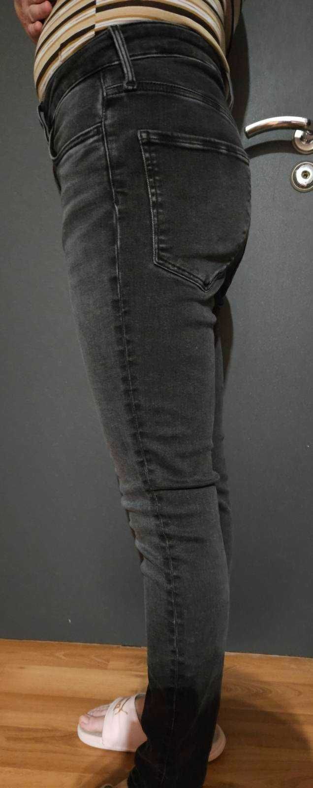Spodnie jeansowe damskie M czarne