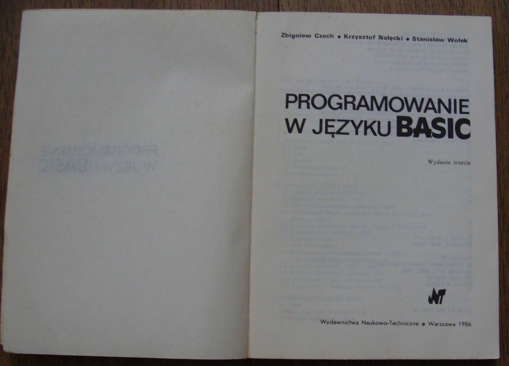 Książka  programowanie w języku Basic