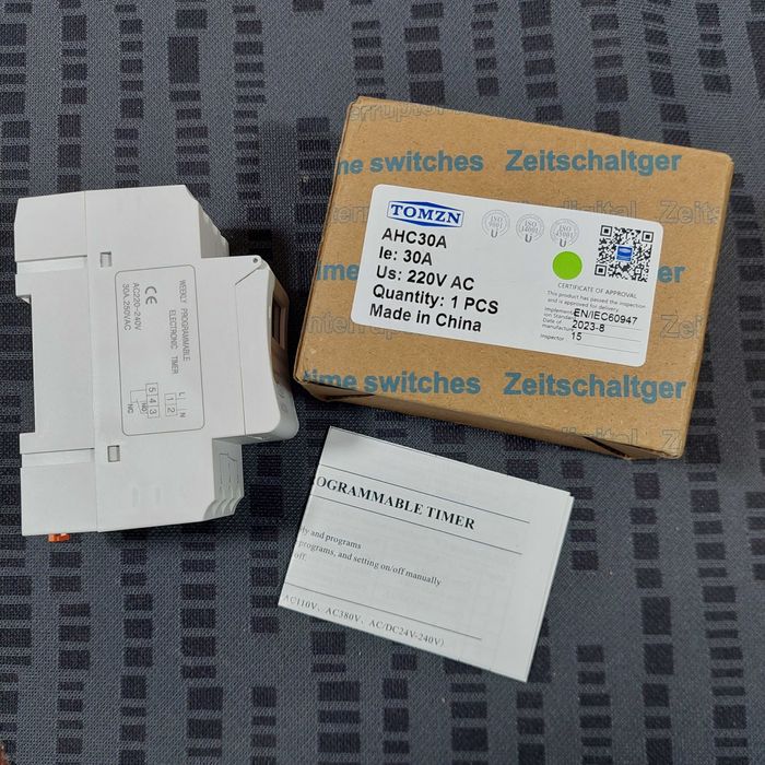 Крутой электрический недельный профи таймер, установка на DIN-рейку