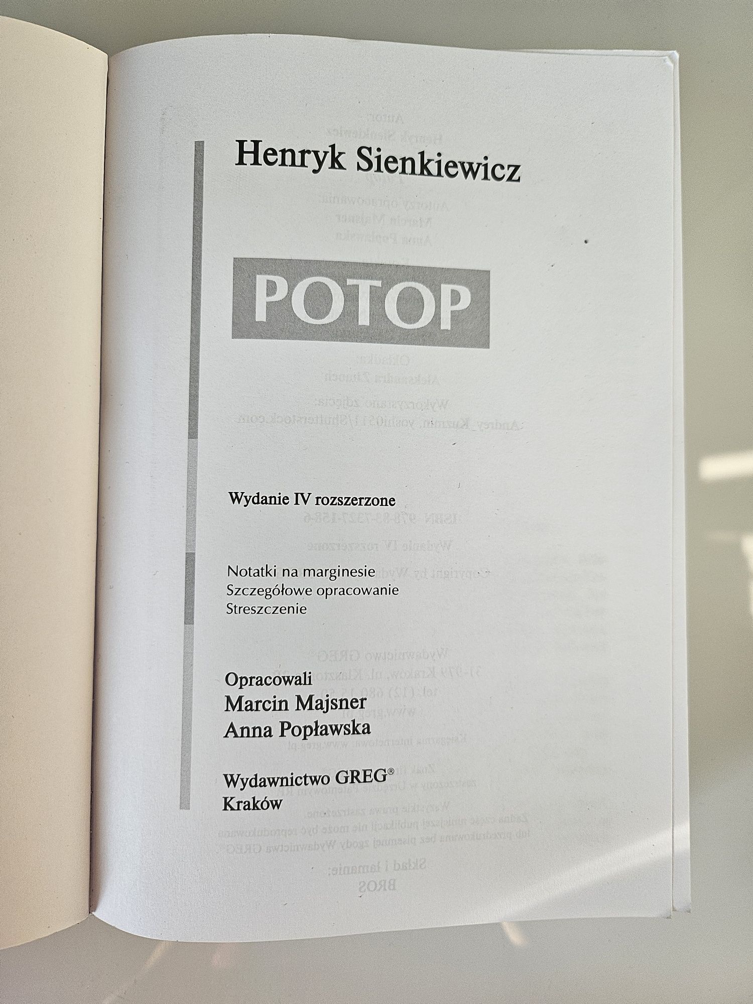 Potop opracowanie i streszczenie Sienkiewicz