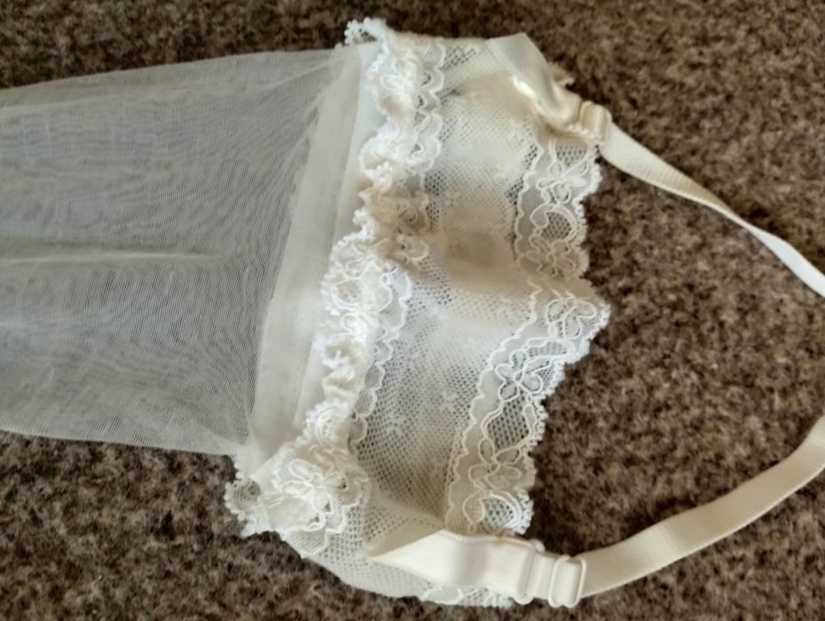 Комплект белья чулки с кружевным поясом