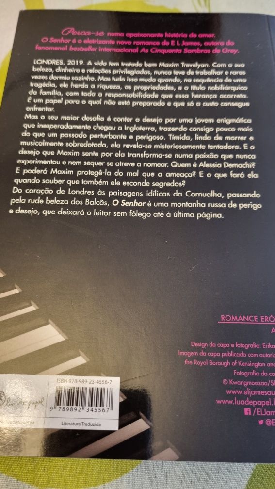 Livro O Senhor de E L James