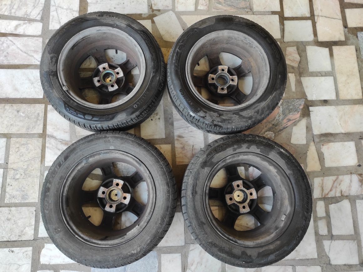 Jantes Especiais 14 4x100 C/Pneus 185/60 Honda Nissan Toyota Renault