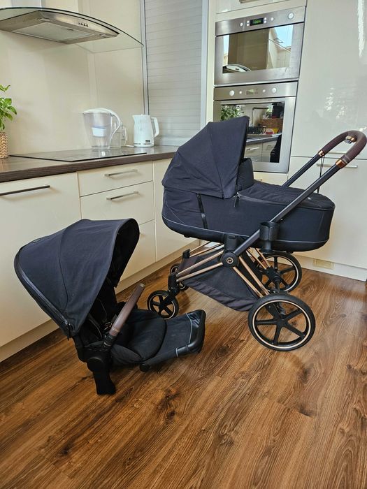 Cybex Priam 2.0 gondola spacerówka stelaż komplet Deep Black