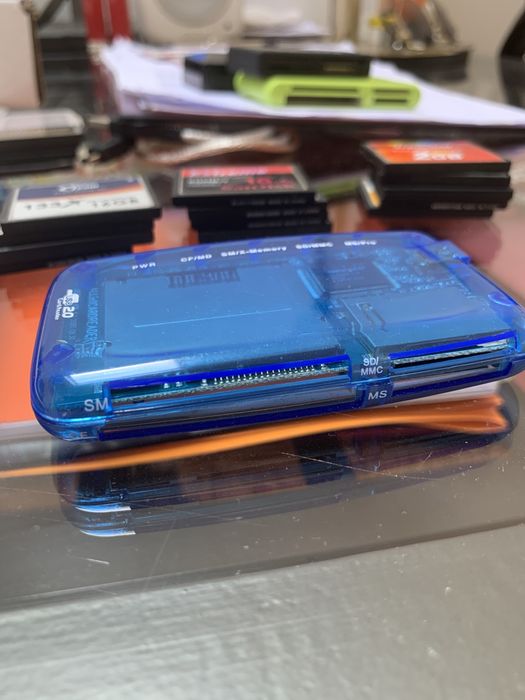 Leitor de cartoes compact flash cf card samplers usb