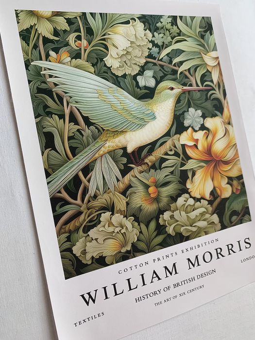 Gobelin na płótnie/Obrazek/William Morris/Humming-Bird