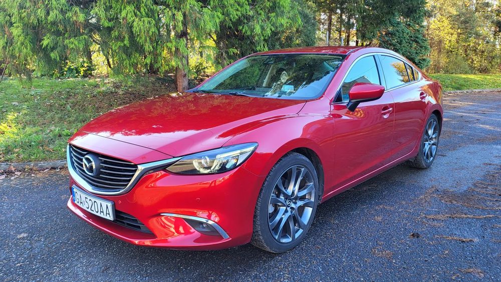 Mazda 6 I-eloop 2.0 benz salon PL 1wł bezwypadkowa bogata wersja zadbana