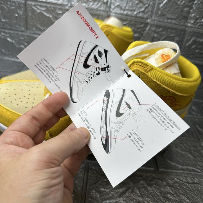 Чоловічі кросівки Air Jordan 1 High Zoom Cmft2 Yellow/Beige FJ5743-700