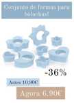 Conjunto Formas para Bolachas Tupperware Novo