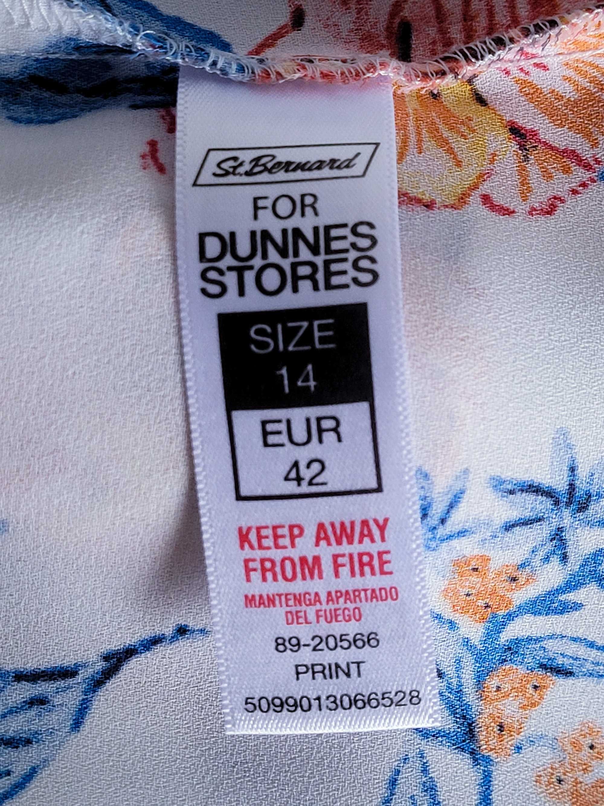 Zwiewna bluzka w kwiaty Dunnes 42