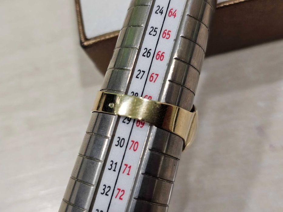 Okrągły męski sygnet w greckim wzorze PR 585