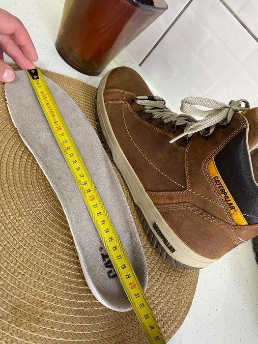 Чоловічі черевики Caterpillar Apa Hi. Ботинки кожание шкіряні CAT 46р