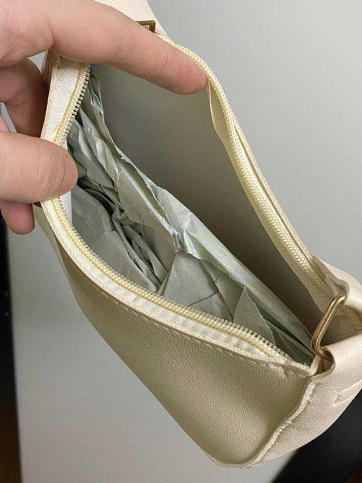 Новая сумка женская маленькая белая (молочная)