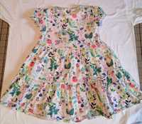 Платье M&S 3-4 года трикотажное сукня, 98,104 красивое цветы Marks&Spe
