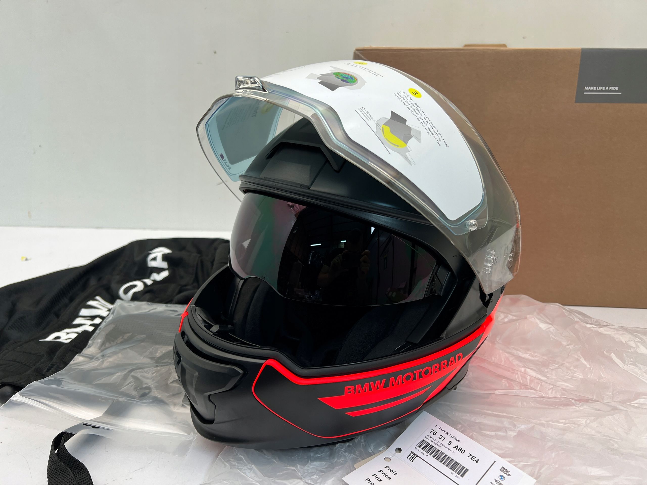 BMW System 7 Carbon Evo Kask Motocyklowy Bash oryginał Oem N Nowy