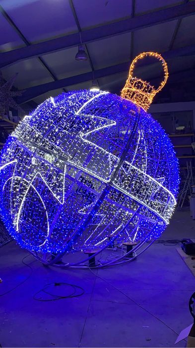 Bolas de natal iluminação