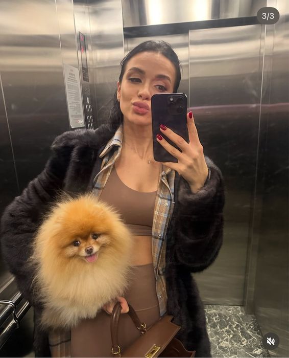 Шуба норкова з капюшоном (S/М розмір)