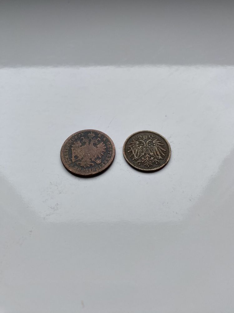 Монета/EinKreuzer/1Крайцер 1859/Heller/Геллер 1900/Австрія/Мідь/Бронза