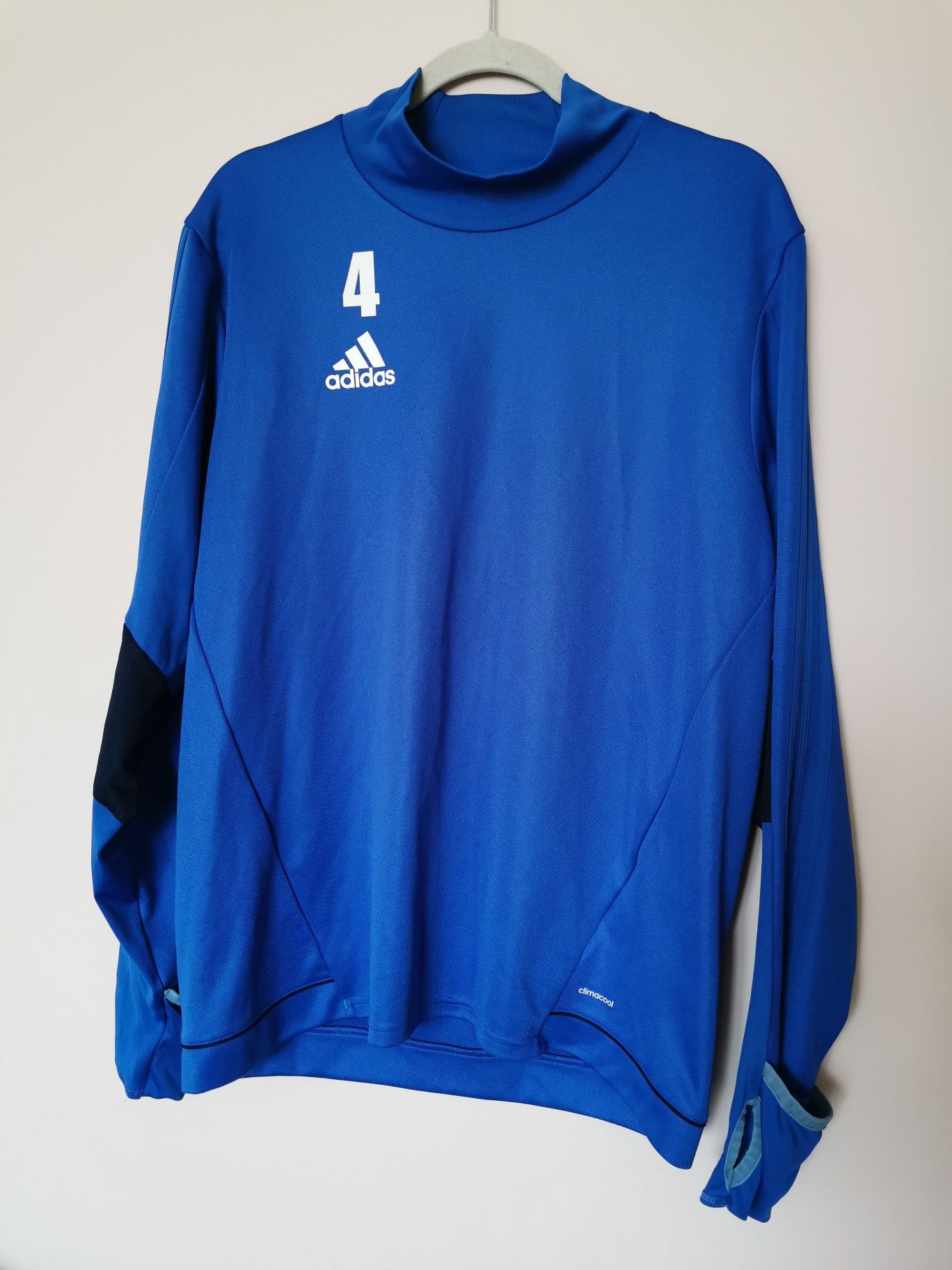 Bluza sportowa Adidas kolarska rowerowa L 40 niebieska rower piłkarska