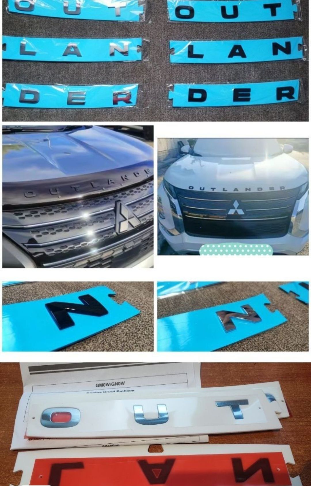 Букви, логотип на капот Mitsubishi Outlander 4, MZ553023EX