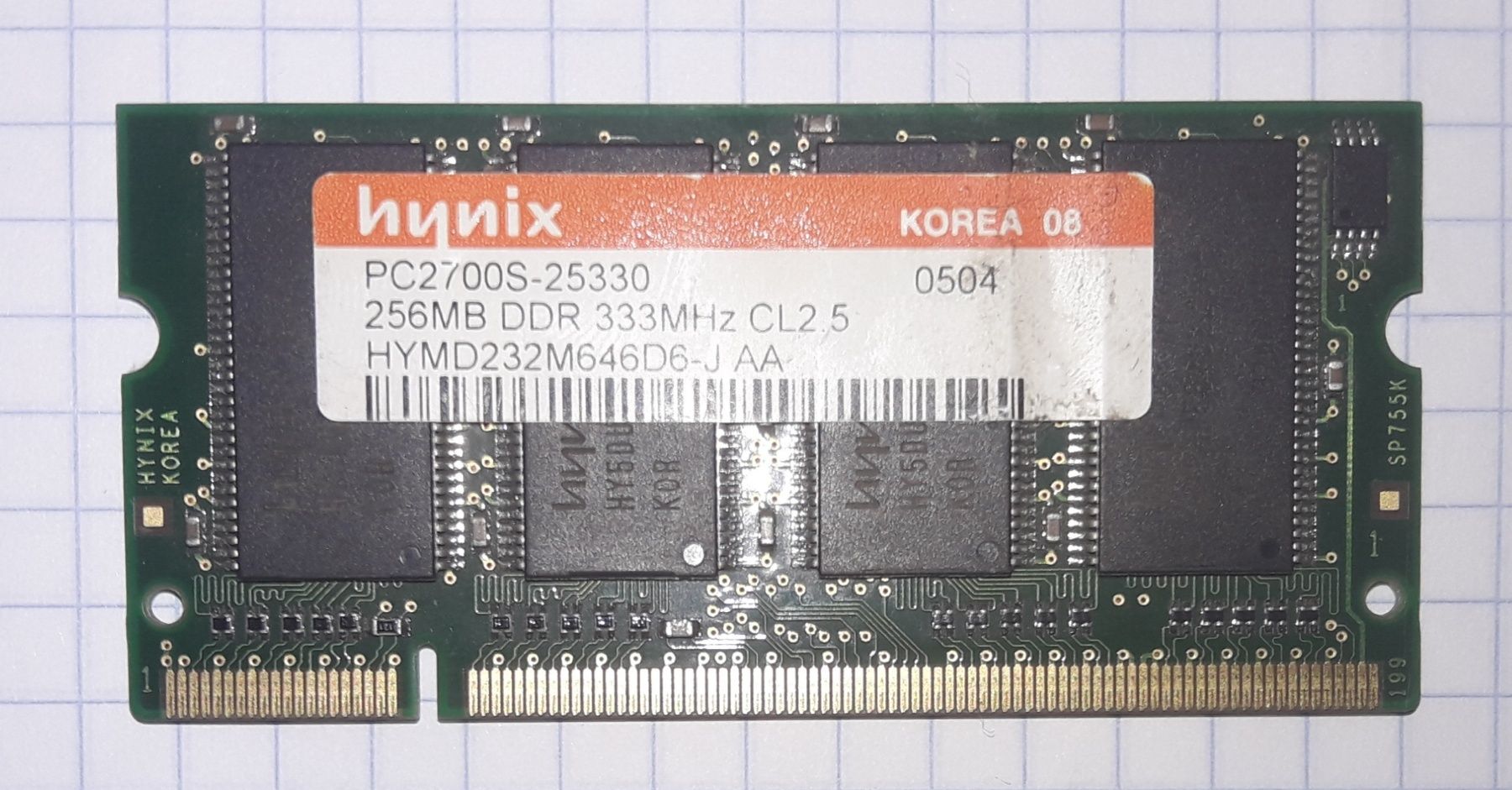 DDR1 - 256 mb для ноутбука