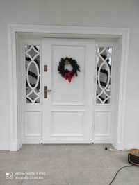 drzwi zewnętrzne drewniane wyższy standard drzwi