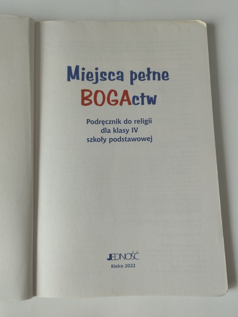 Miejsce pełne Bogactw kl. 4 podręcznik