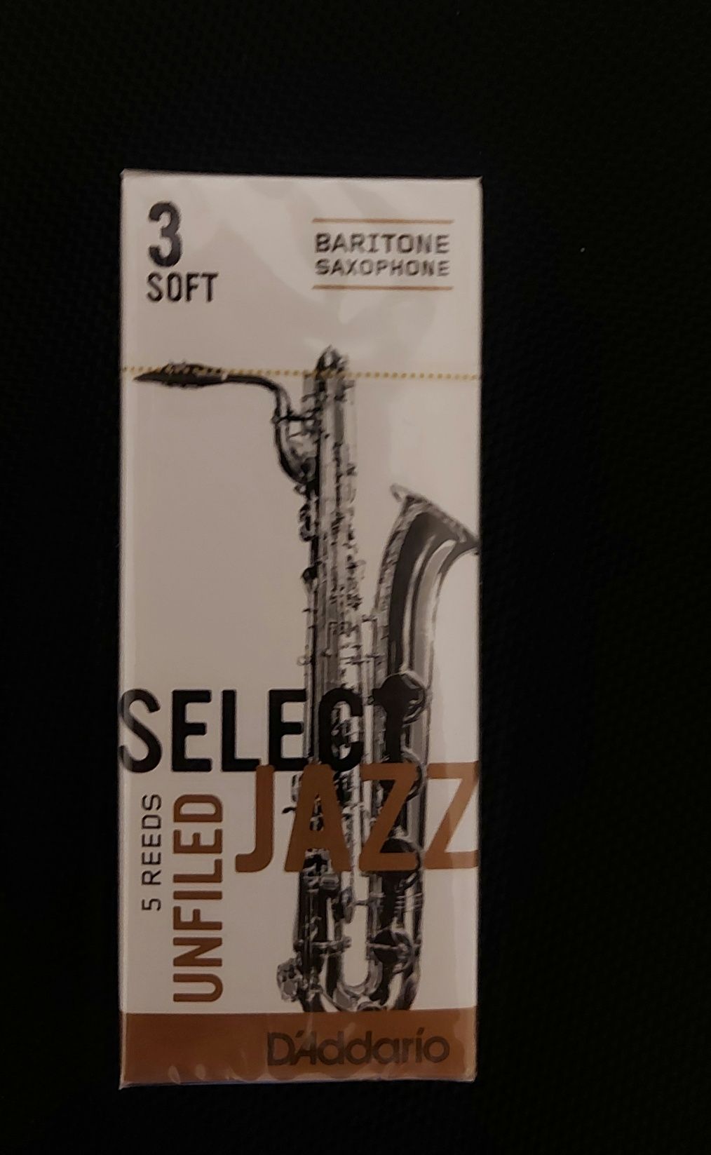 Stroiki Rico Select Jazz D'Addario 3S, 3M, 3H do saksofonu barytonowe