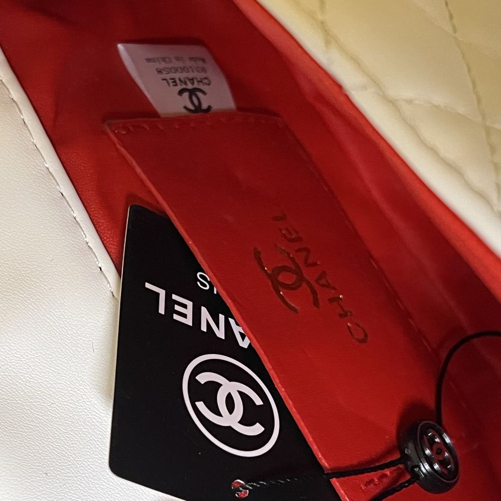 Torebka Chanel biała + komplet opakowań!!