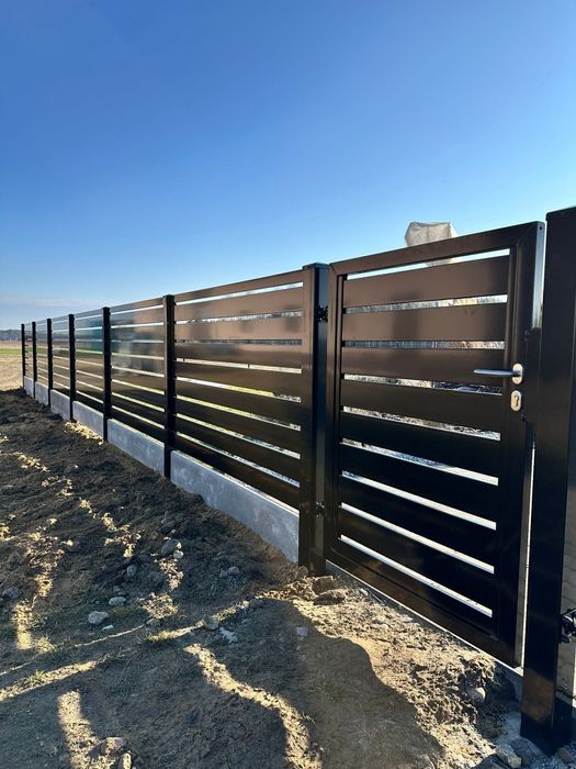 Ogrodzenia, przęsła spawane, przęsła palisadowe nowoczesne ogrodzenie