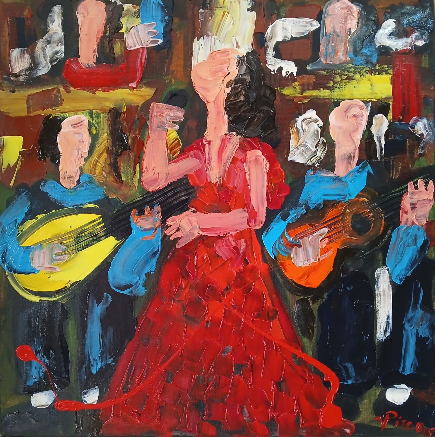 Acrílico sobre tela, 50x50cm, 2025