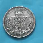 Brasil 200 Réis 1861 - prata