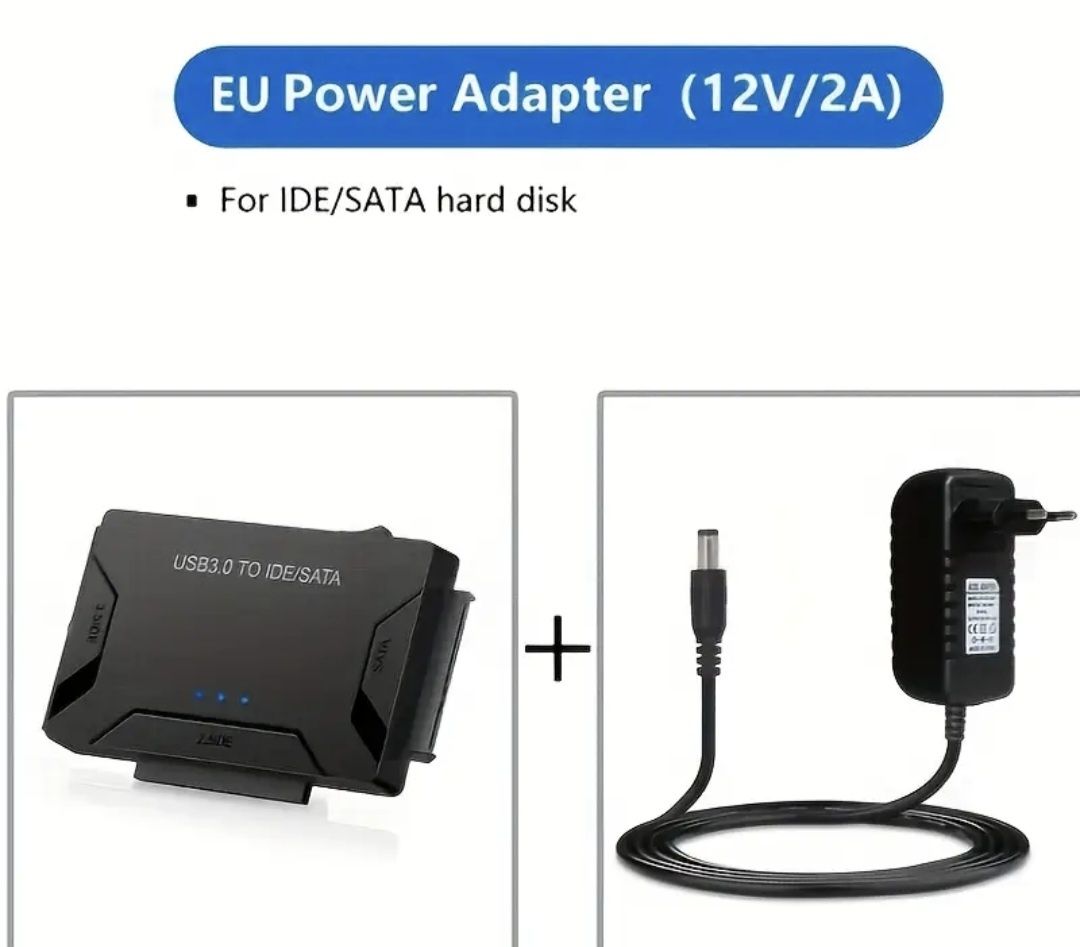 Adapter USB 3.0 do HDD i SSD 2.5" 3.5" IDE SATA