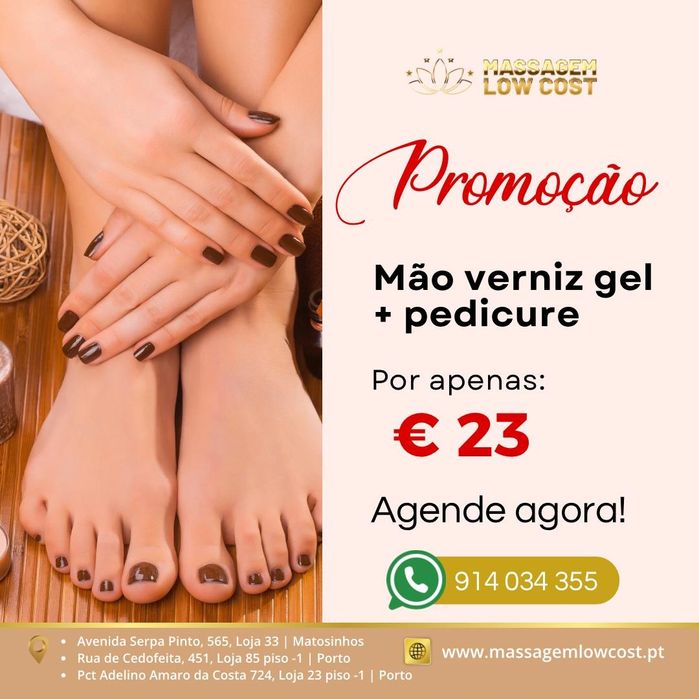 Manicure verniz gel  Cedofeita