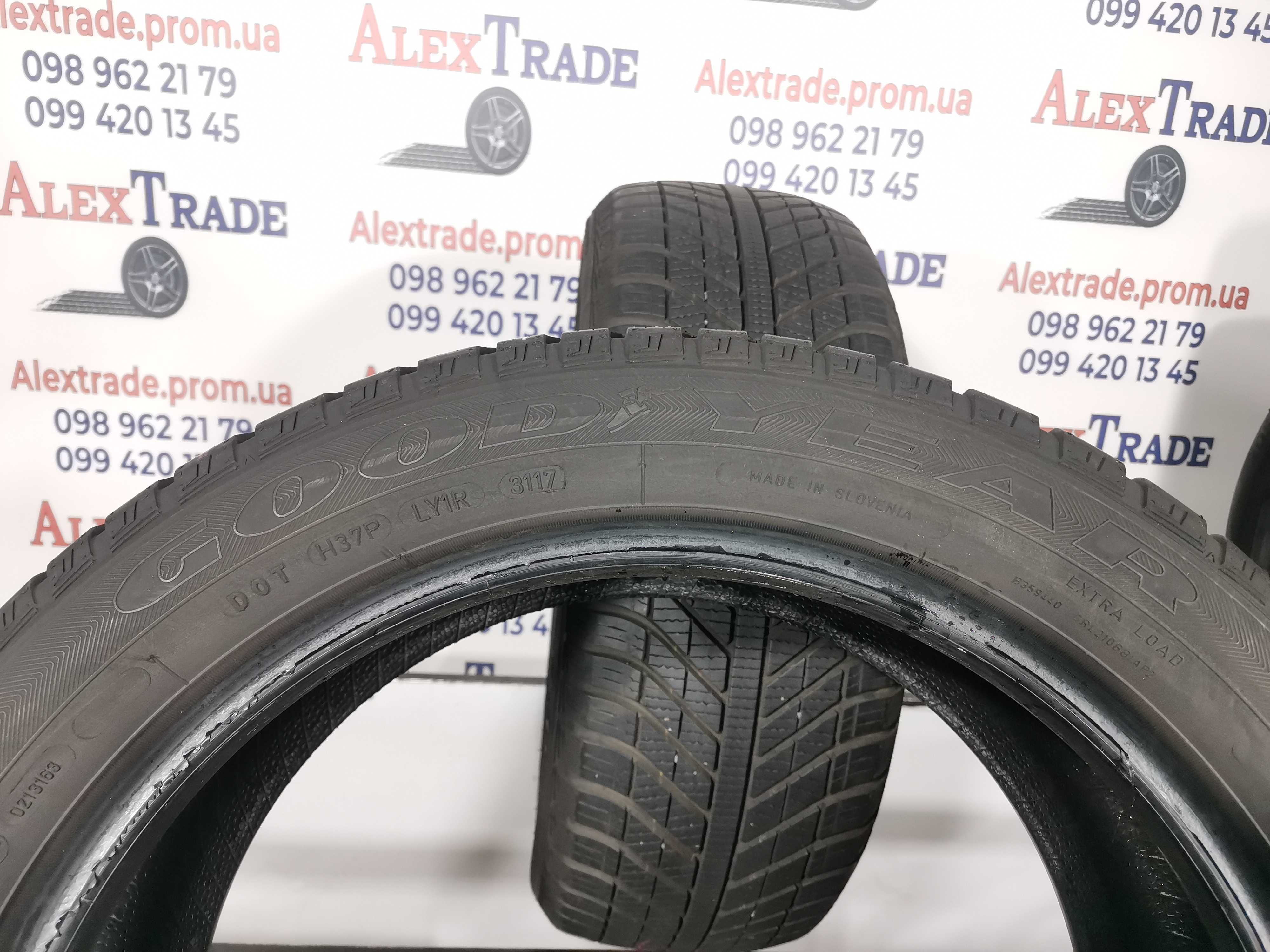 2 шт. 205/50 R17 Goodyear Vector 4Seasons шини б/у, протектор 6.5мм