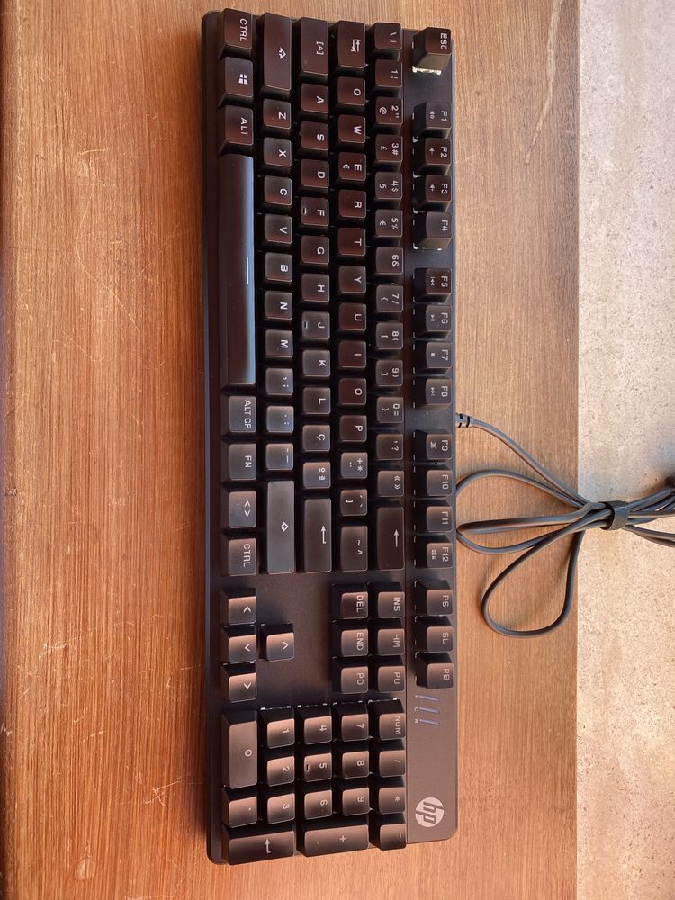 Teclado mecanico retroiluminado HP