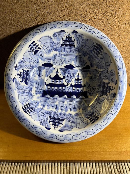 Bacia de lavatório em faiança temática cantão