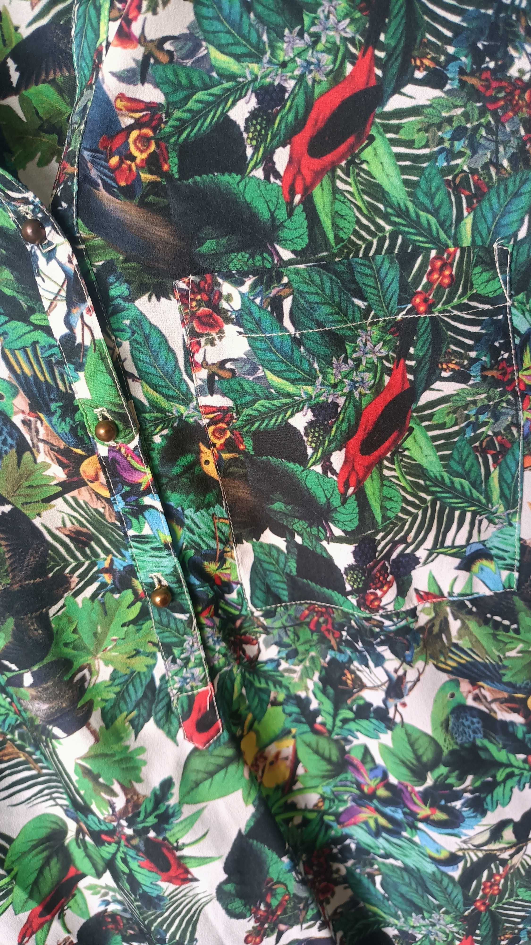Piękna bluzka Medicine dżungla las zwierzęta animal print nadruk