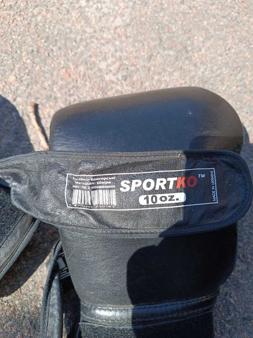 Рукавиці боксерські шкіряні 10 oz SPORT KO